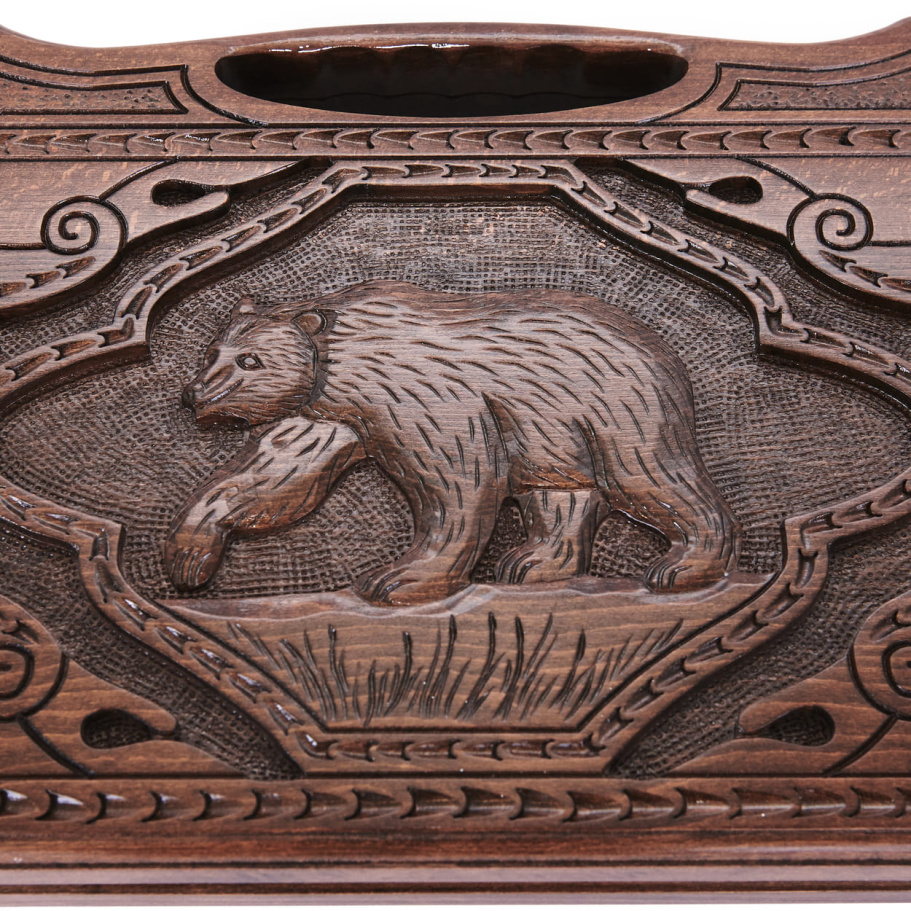 Нарды резные "Медведь" большие 60, Harutyunyan купить в Краснодаре