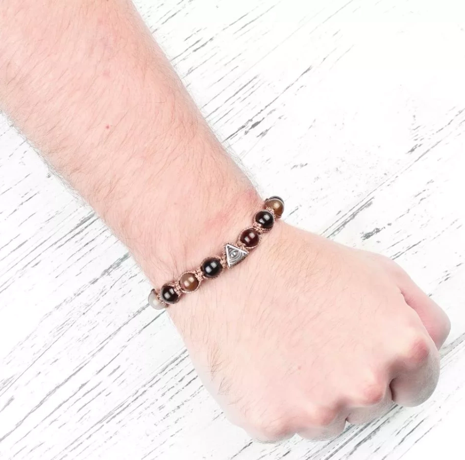 Браслет Франклин камень агат, 0.8 * 19 см купить в Краснодара