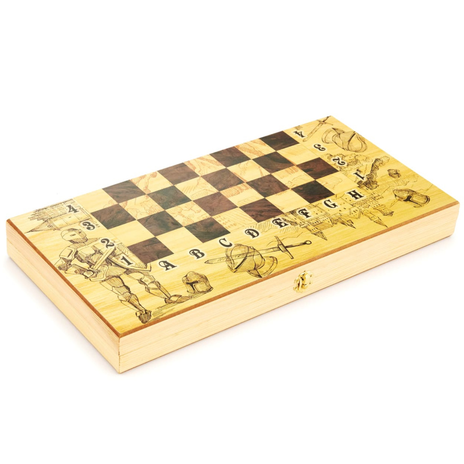 Шахматы + Нарды Рыцари, 50 купить в Краснодаре