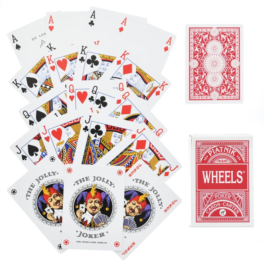 Карты игральные "Вилс" красная рубашка, 55 карт купить в Краснодаре