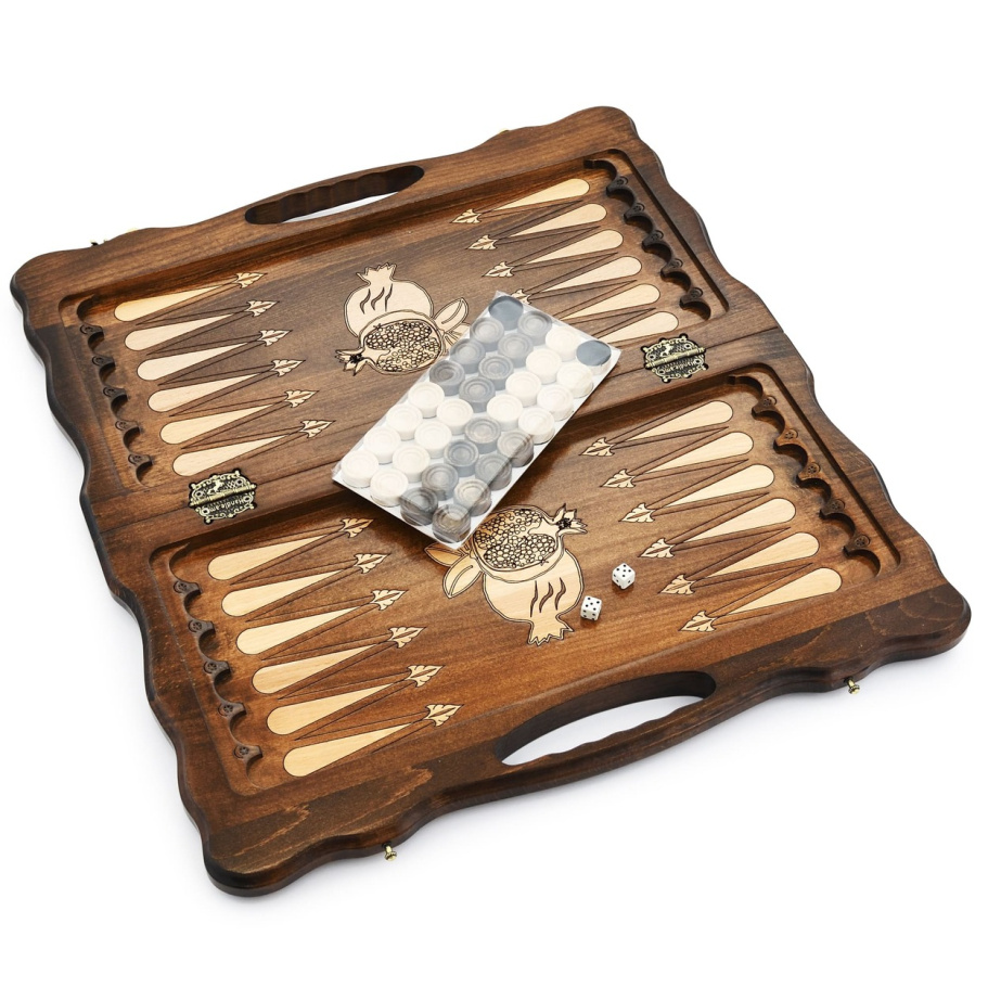 Нарды резные "Гранат" средние 50, Harutyunyan купить в Краснодаре