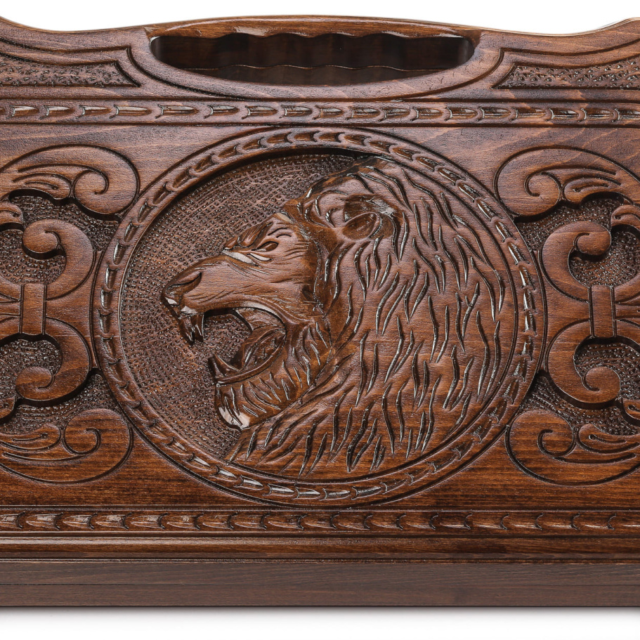 Нарды резные Агнес "Оскал Льва" средние, 50 купить в Краснодаре