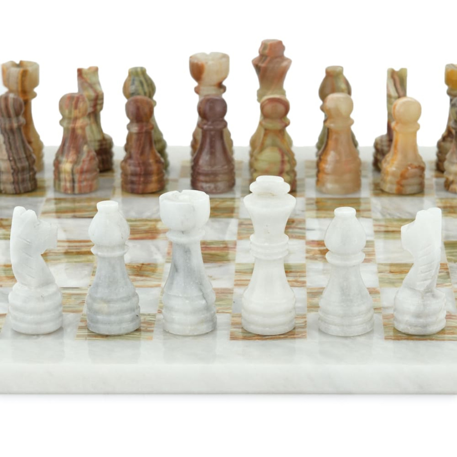 Шахматы из камня "Атлантида" мрамор и оникс 30 купить в Краснодаре