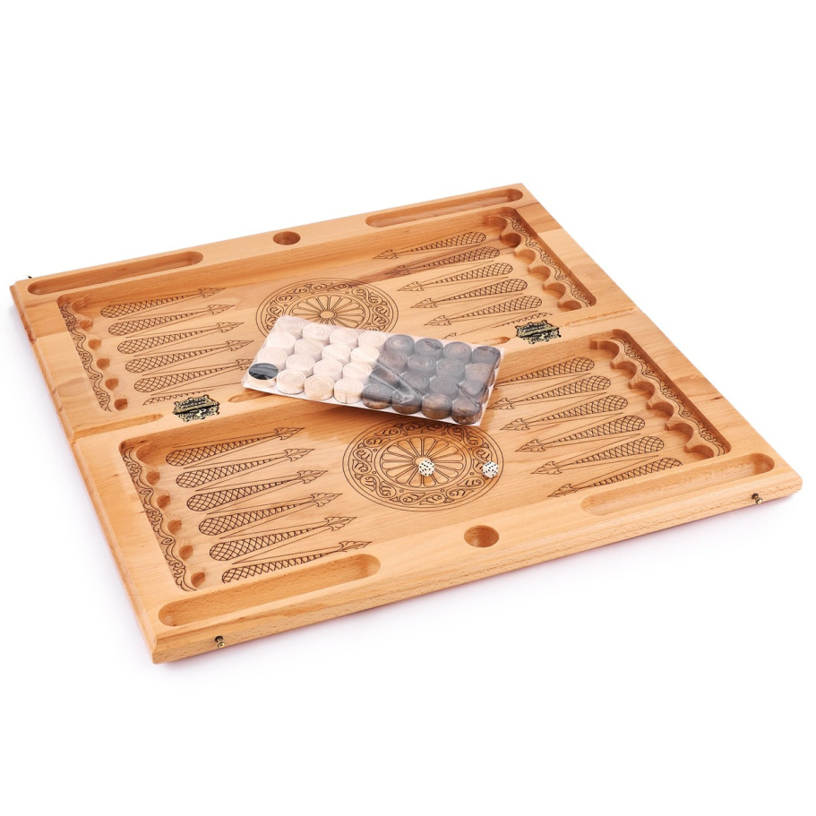 Шахматы + нарды резные "Гелиодор" большие, 60 купить в Краснодаре