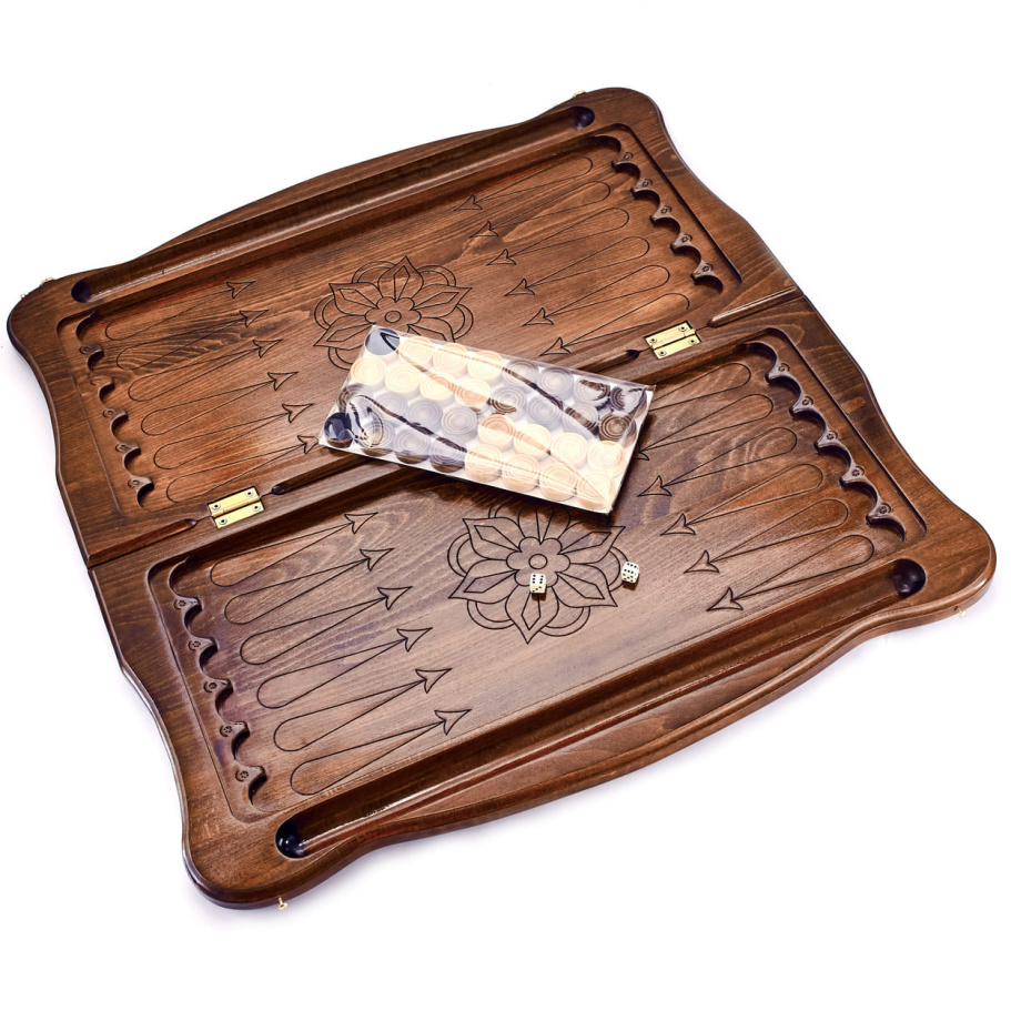 Нарды резные "Орел в атаке" большие 60, Даудов купить в Краснодаре