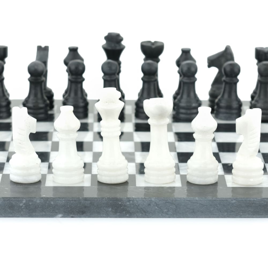 Шахматы из камня "Олимп" мрамор 30 купить в Краснодаре