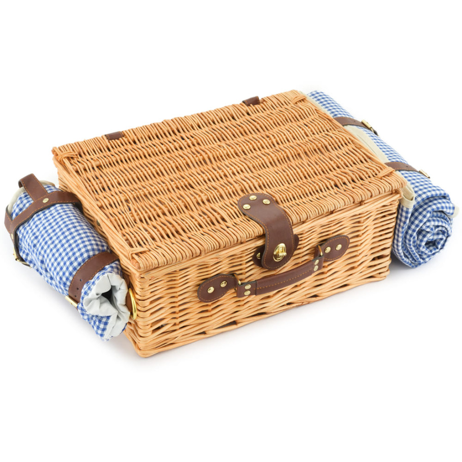 Корзина для пикника "Кассандра" (на 4 персоны) с пледом купить в Краснодаре