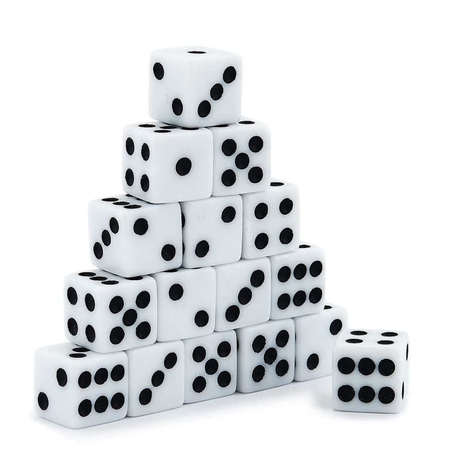 Кости игральные "Классика" пластик, белые, 10 мм (2 шт.) купить в Краснодаре Кости игральные "Классика" пластик, белые, 10 мм (2 шт.) купить в Краснодаре