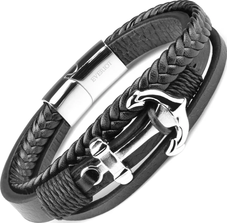 Браслет Рико кожаный, 19 см