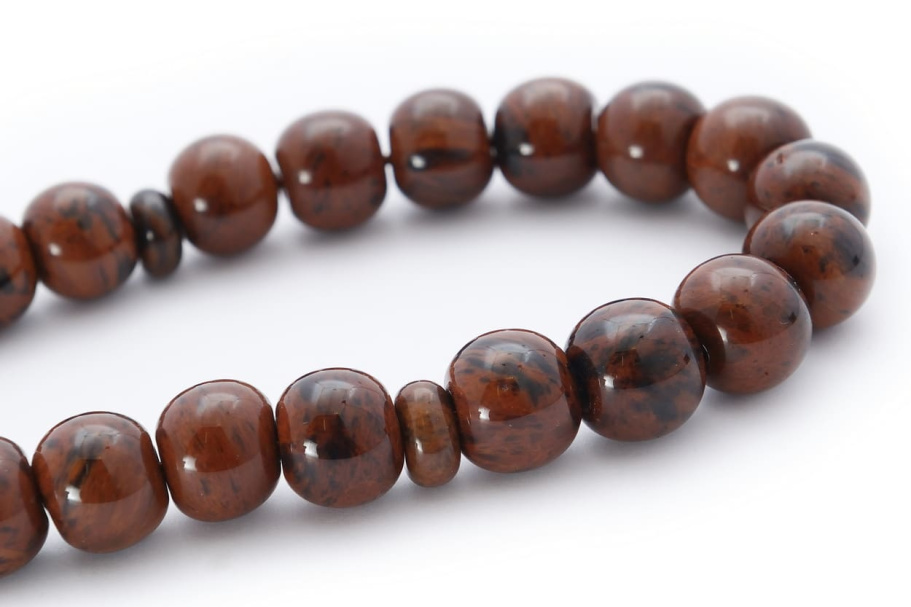 Четки с бусинами "Оскар" коричневый камень, Давыдов С. купить в Краснодаре