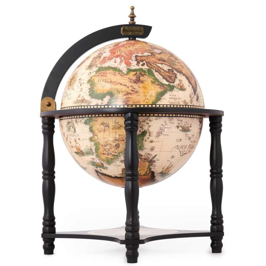 Глобус бар настольный "Ортелиус", сфера 33 см купить в Краснодаре