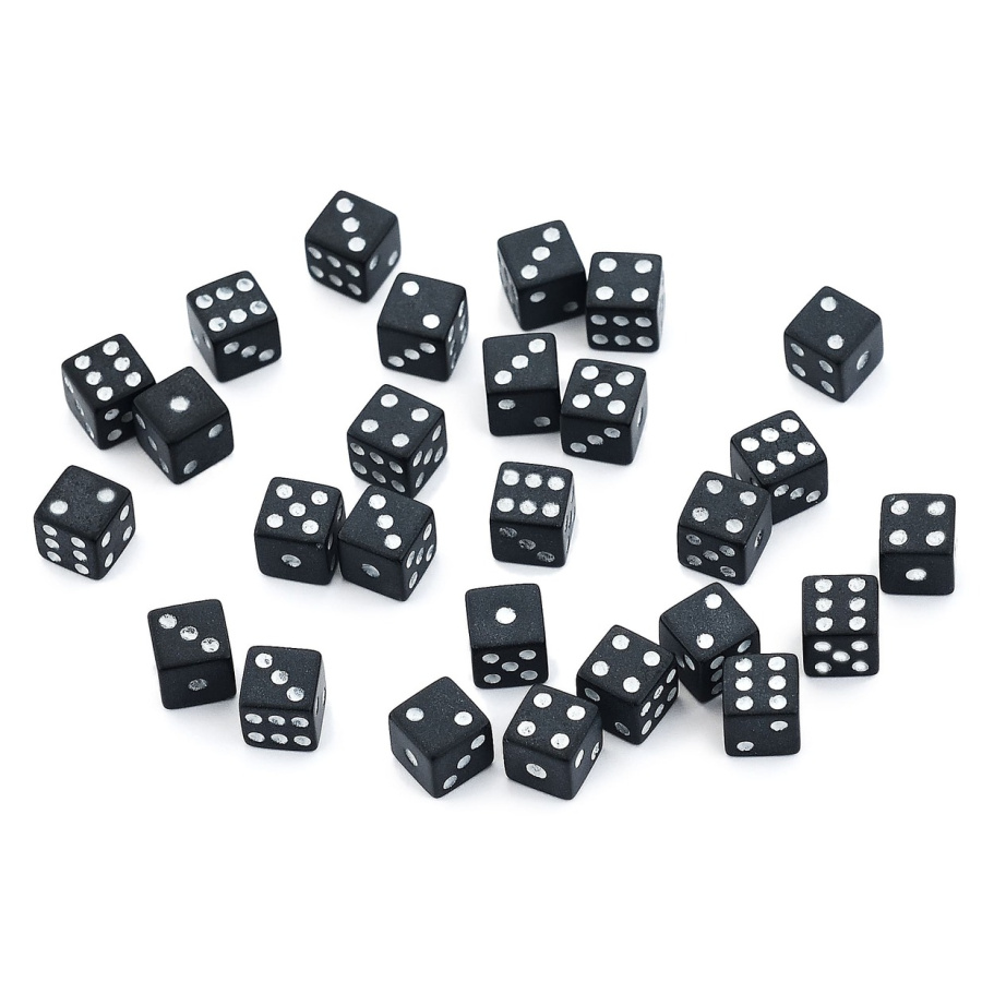 Кости игральные "Классика" пластик, черные, 7 мм (2 шт.) купить в Краснодаре Кости игральные "Классика" пластик, черные, 7 мм (2 шт.) купить в Краснодаре