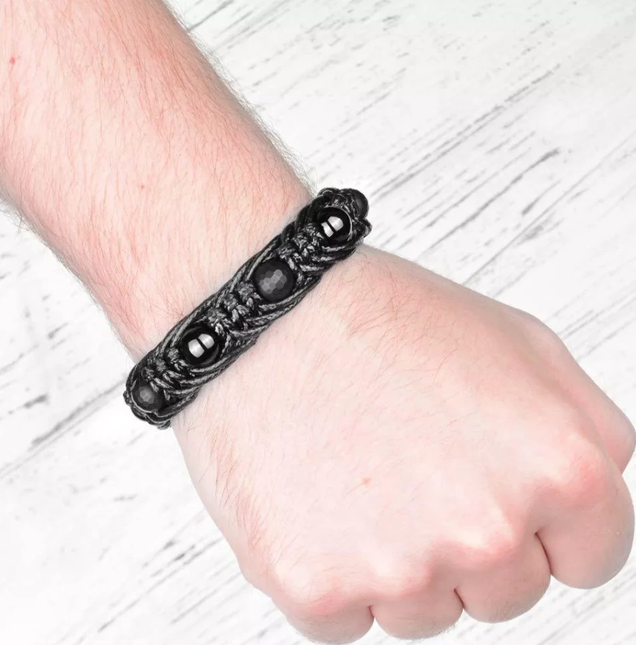 Браслет Алонсо плетенный, камень агат, 1 * 19 см купить в Краснодара