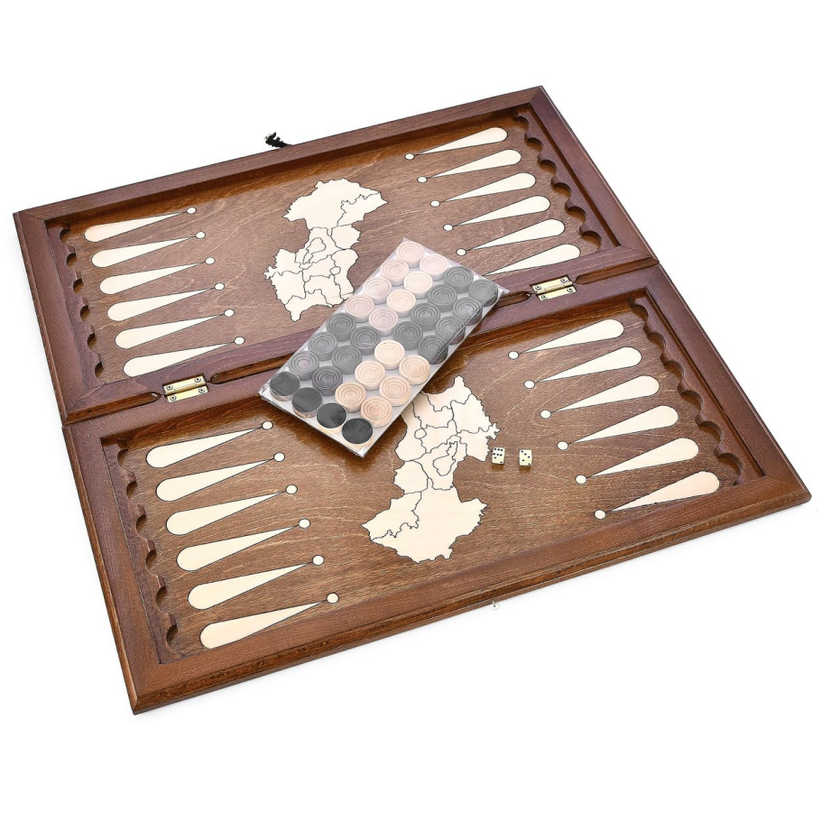 Нарды "Герб Армении"  большие 60, Harutyunyan купить в Краснодаре