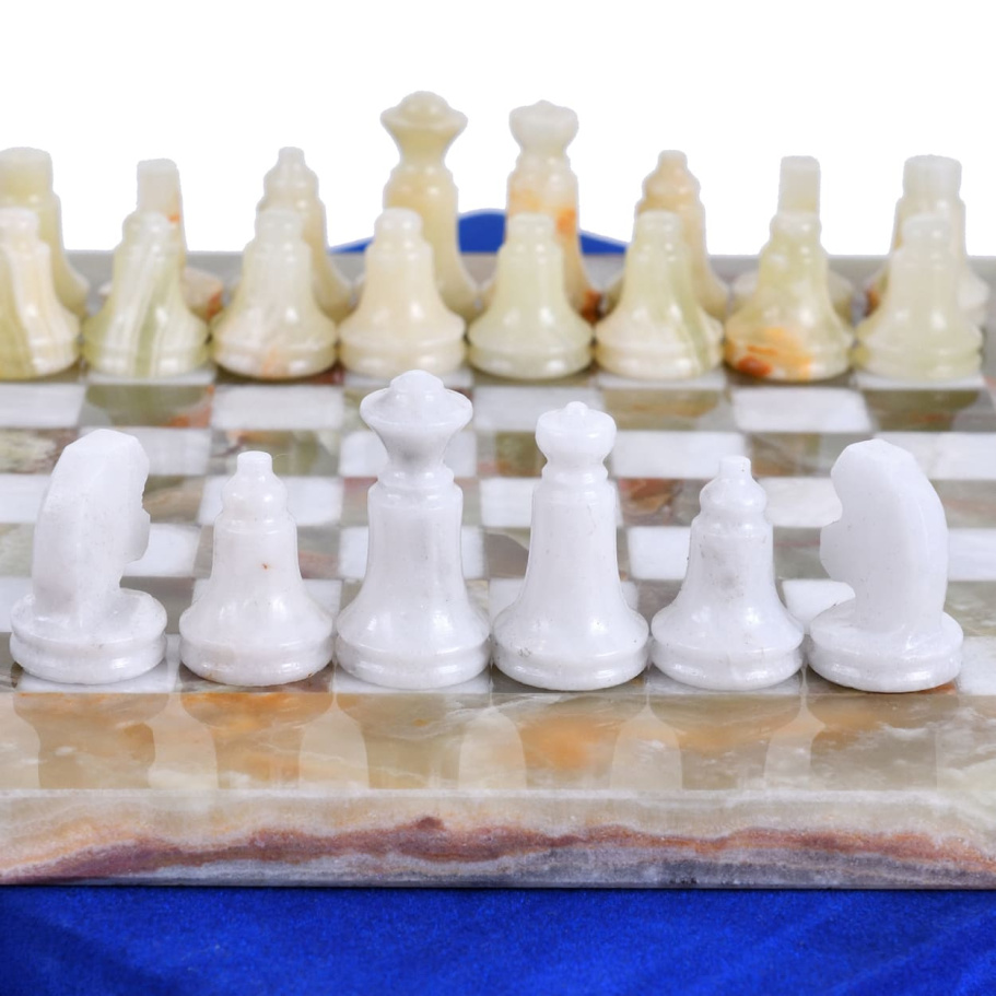 Шахматы из камня "Левант" мрамор и оникс 20 купить в Краснодаре
