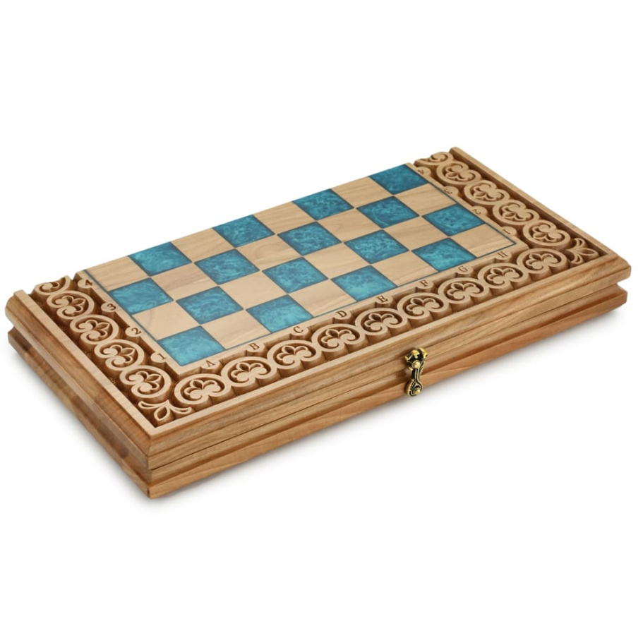 Шахматы + нарды резные "Циркон" 40 купить в Краснодаре