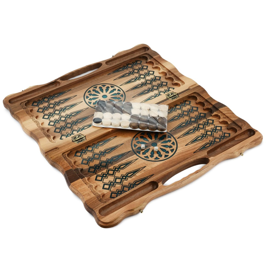 Нарды резные "Посейдон" большие, 60 купить в Краснодаре