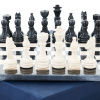 Шахматы из камня "Карфаген" белый ракушечник и мрамор 30 купить в Краснодаре