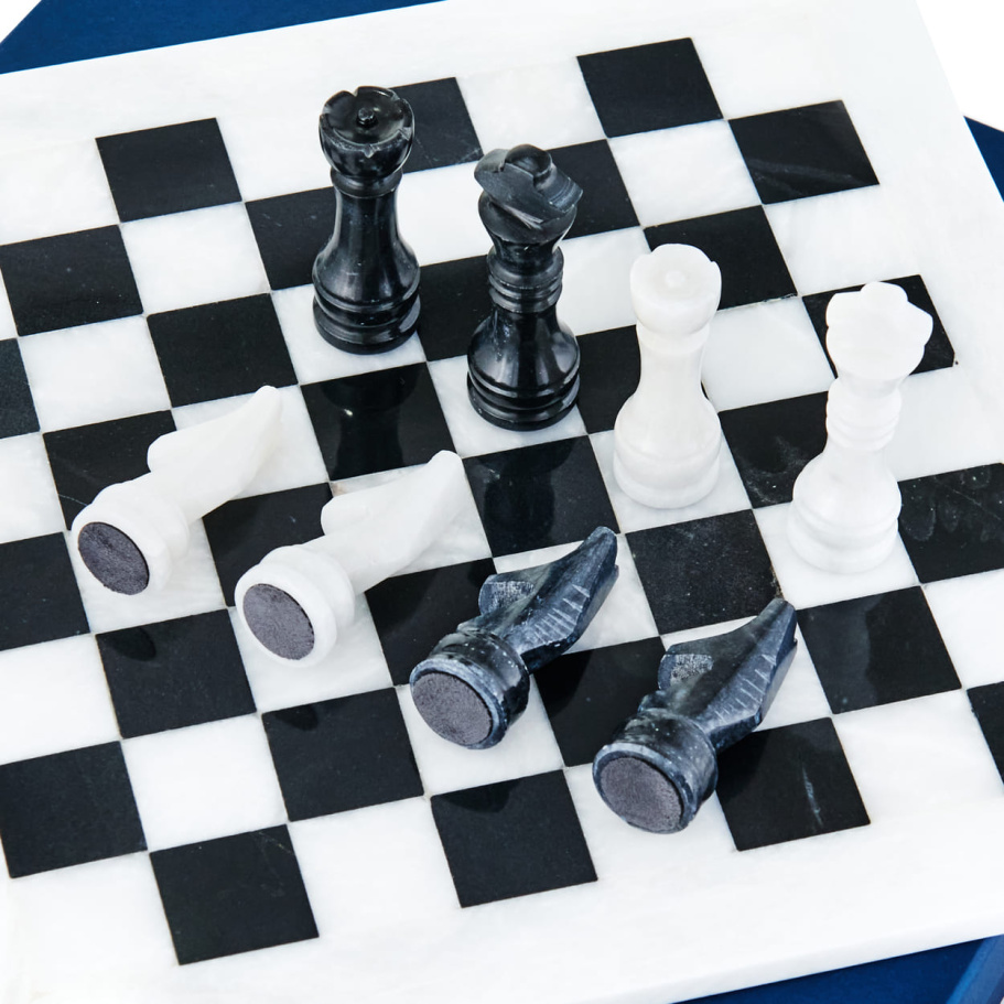 Шахматы каменные "Артер Карфаген" мрамор 40 купить в Краснодаре