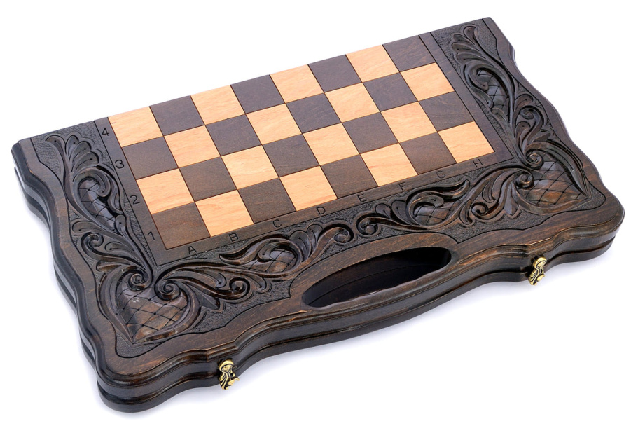 Шахматы + нарды резные "Королевские" 50, Harutyunyan купить в Краснодаре