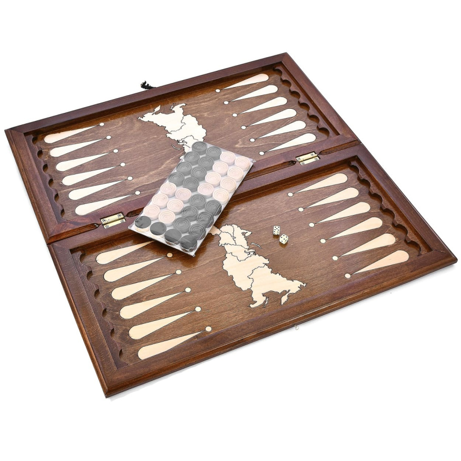 Нарды "Герб России"  большие 60, Harutyunyan купить в Краснодаре