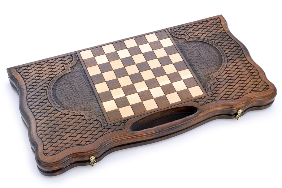 Нарды резные "Муфаса"  большие 60, Harutyunyan купить в Краснодаре