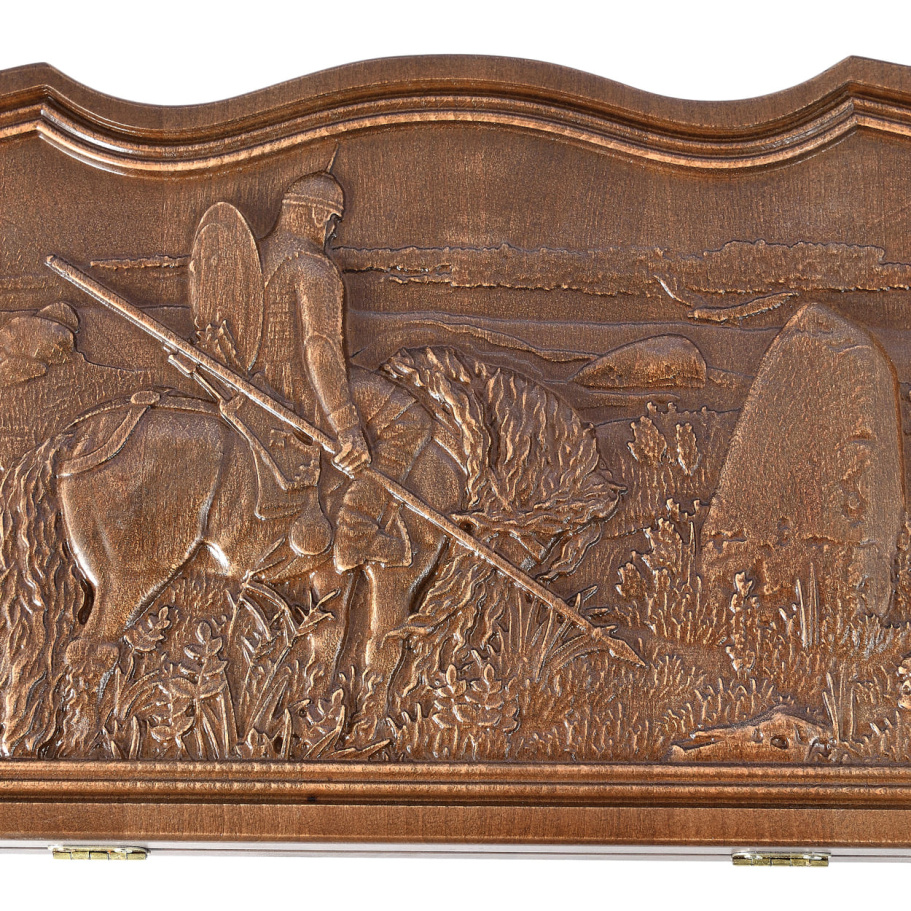 Нарды резные Ивановские мини "Витязь" 35, WoodG купить в Краснодаре