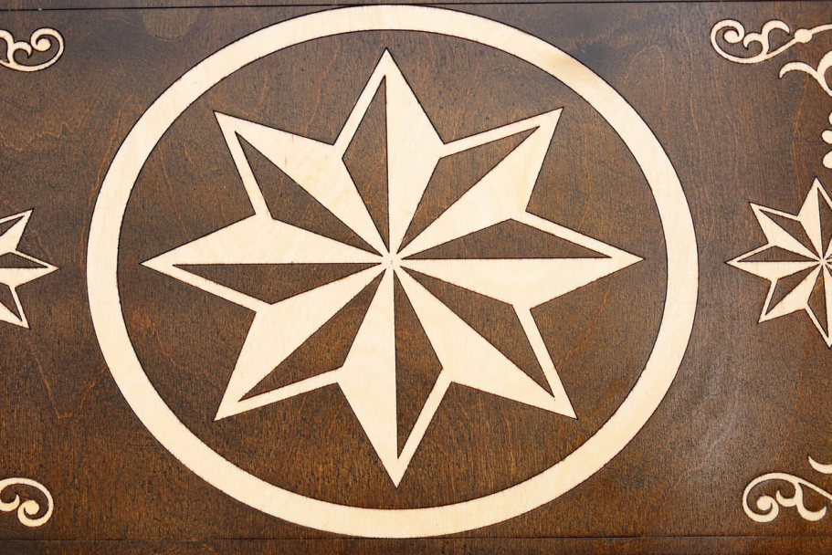 Нарды "Звезда"  большие 60, Harutyunyan купить в Краснодаре