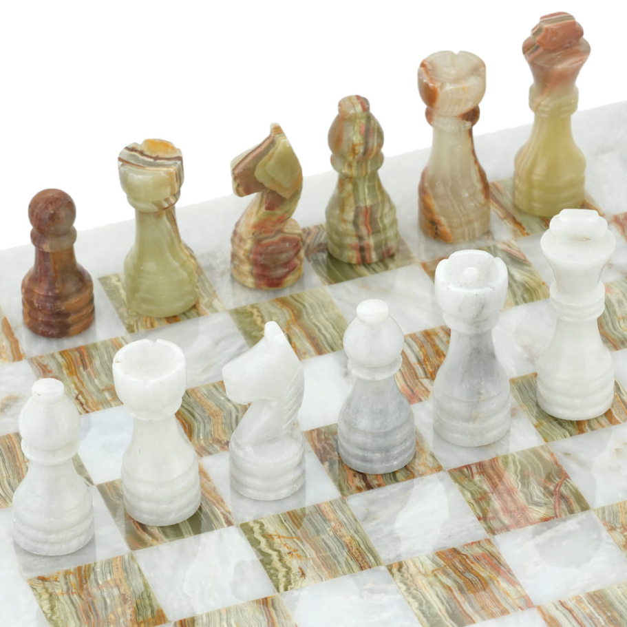Шахматы из камня "Атлантида" мрамор и оникс 30 купить в Краснодаре
