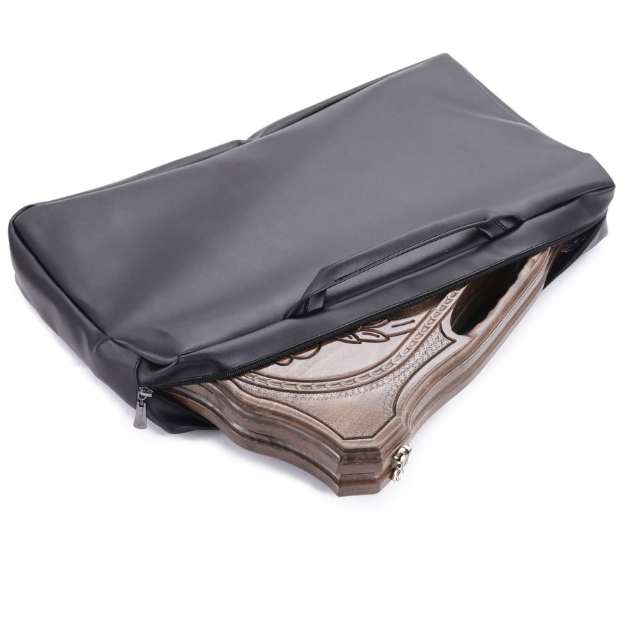 Чехол для больших нард из экокожи черные, Sargsyan купить в Краснодаре