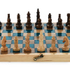 Шахматы + нарды резные "Лазурит" 40 купить в Краснодаре