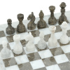 Шахматы из камня "Финикия" серый мрамор 30 купить в Краснодаре