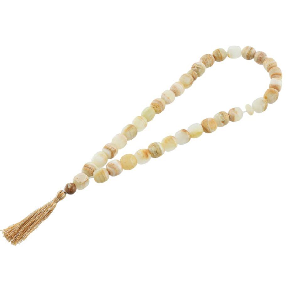 Четки с бусинами "Воин" желтый камень, Давыдов С.