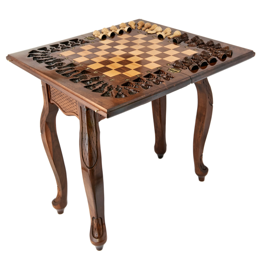 Стол ломберный Шахматы резные "Древо вечности" 60 купить в Краснодаре