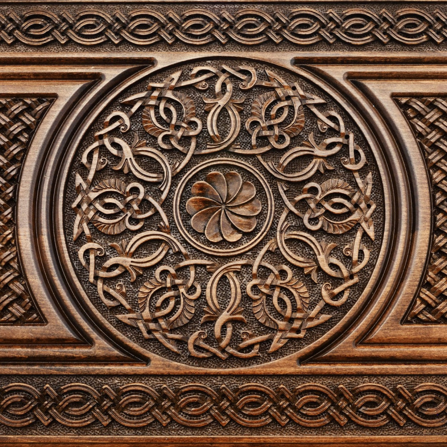 Стол ломберный Нарды резные "Витраж" 60, Harutyunyan купить в Краснодаре