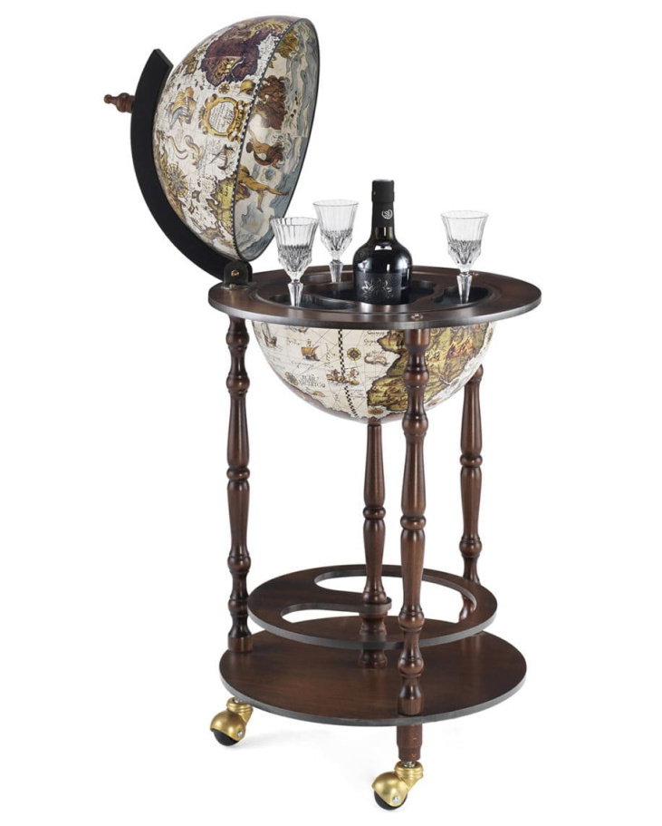 Глобус бар напольный "Эпоха", сфера 33 см купить в Краснодаре