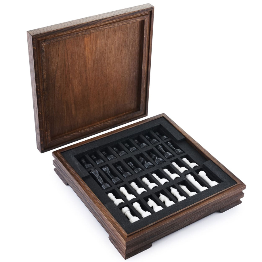 Шахматы из камня "Эпос" мрамор 30 купить в Краснодаре