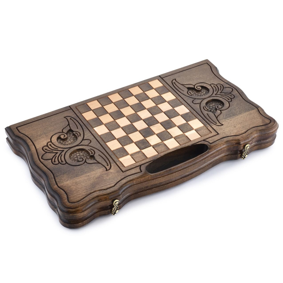 Нарды резные "Герб России"  средние 50, Harutyunyan купить в Краснодаре