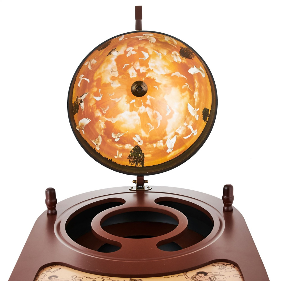 Глобус бар напольный со столом "Кибела" сфера 42 см купить в Краснодаре