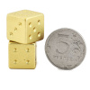 Кости игральные "Премиум" металл, золотой, 15 мм (2 шт.) купить в Краснодаре