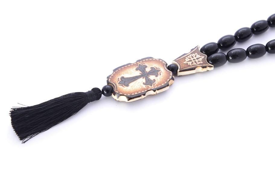 Четки черные "Молитва" эбонит, Беркутов К. купить в Краснодаре