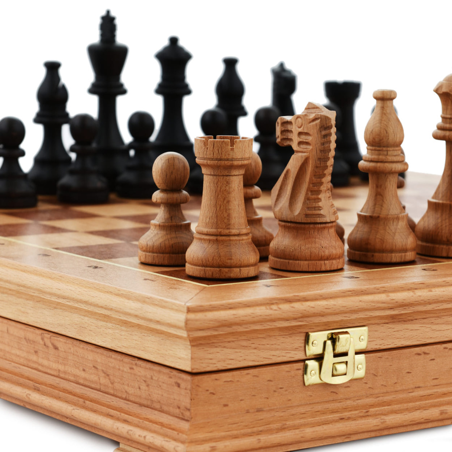 Шахматы в ларце "Титанид" бук купить в Краснодаре