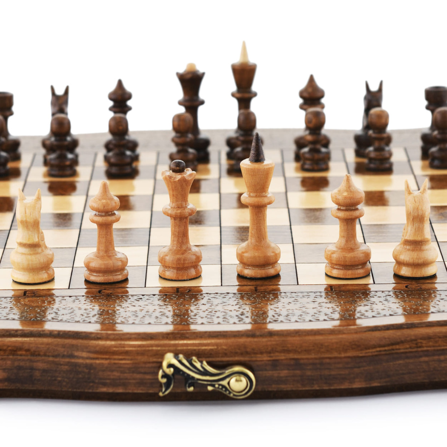 Шахматы + нарды резные  "Универсальные" 30, Harutyunyan купить в Краснодаре