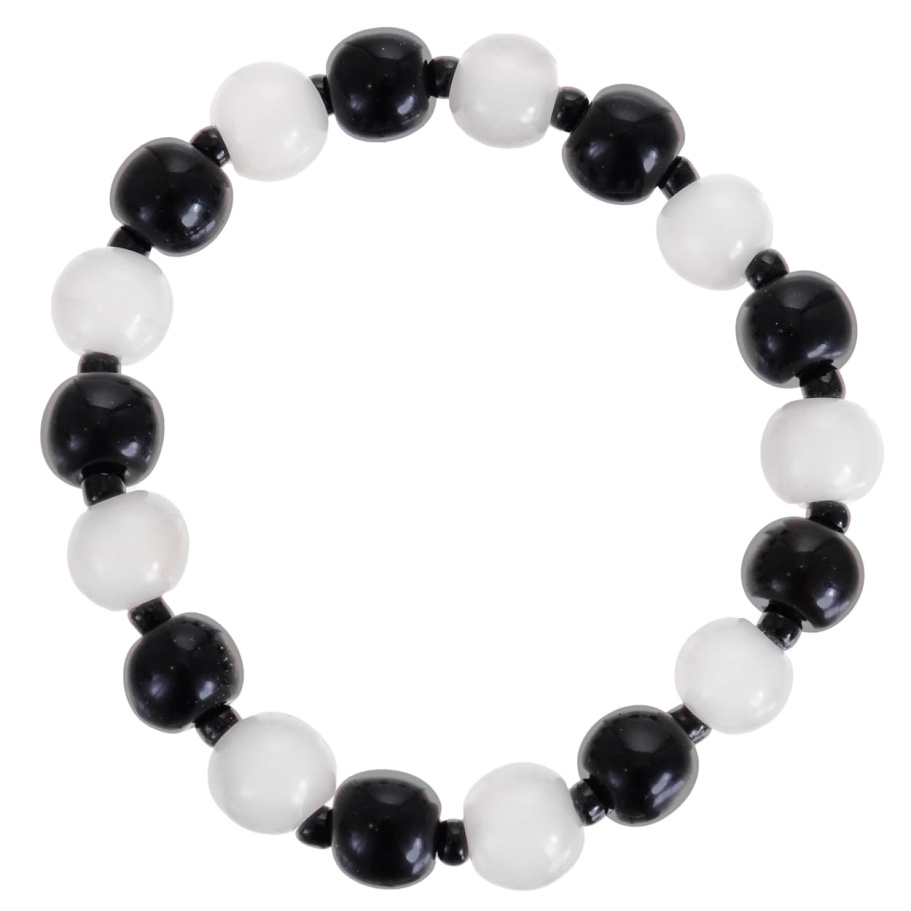 Браслет Аристей белый и черный камень 1.2 * 20, Давыдов купить в Краснодара