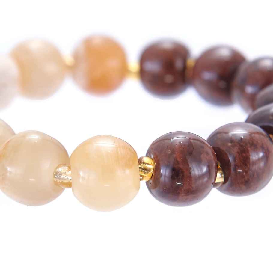 Браслет Либер желтый и коричневый камень 1.2 * 20, Давыдов купить в Краснодара