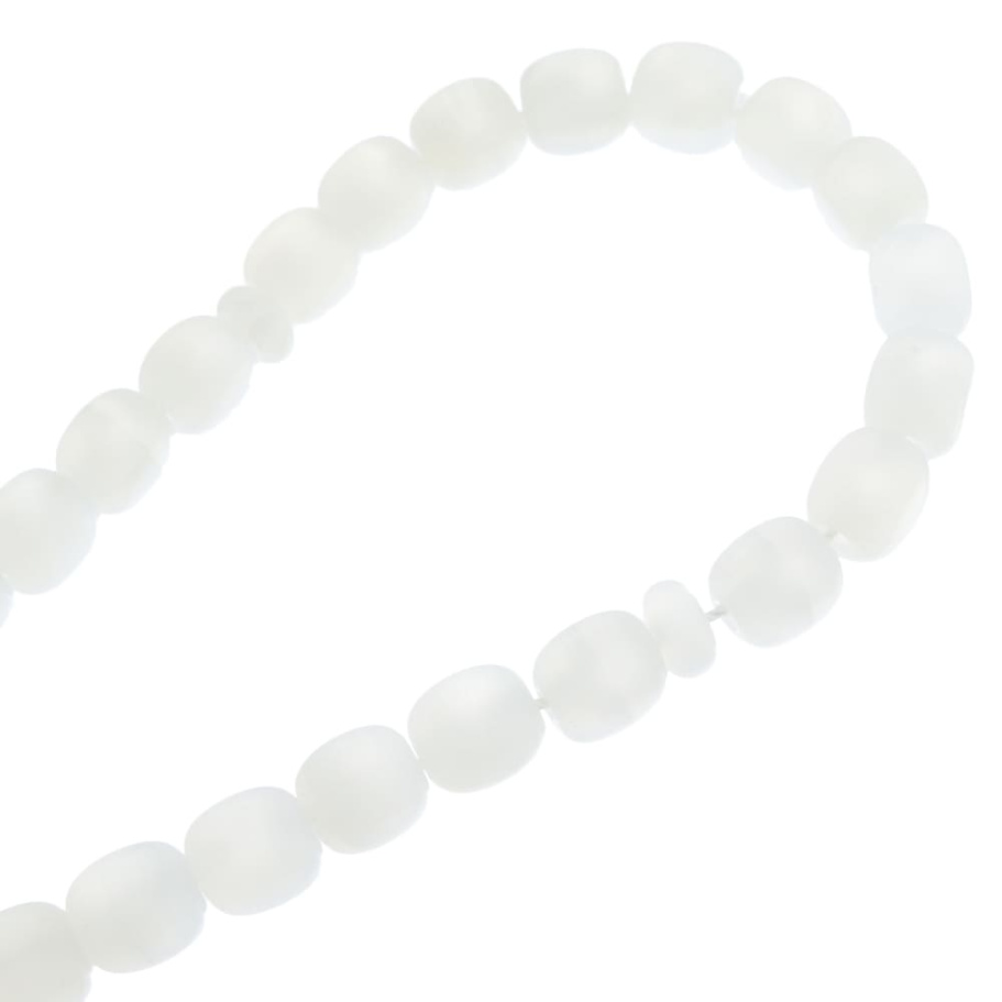 Четки с бусинами "Воин" белый камень, Давыдов С. купить в Краснодаре