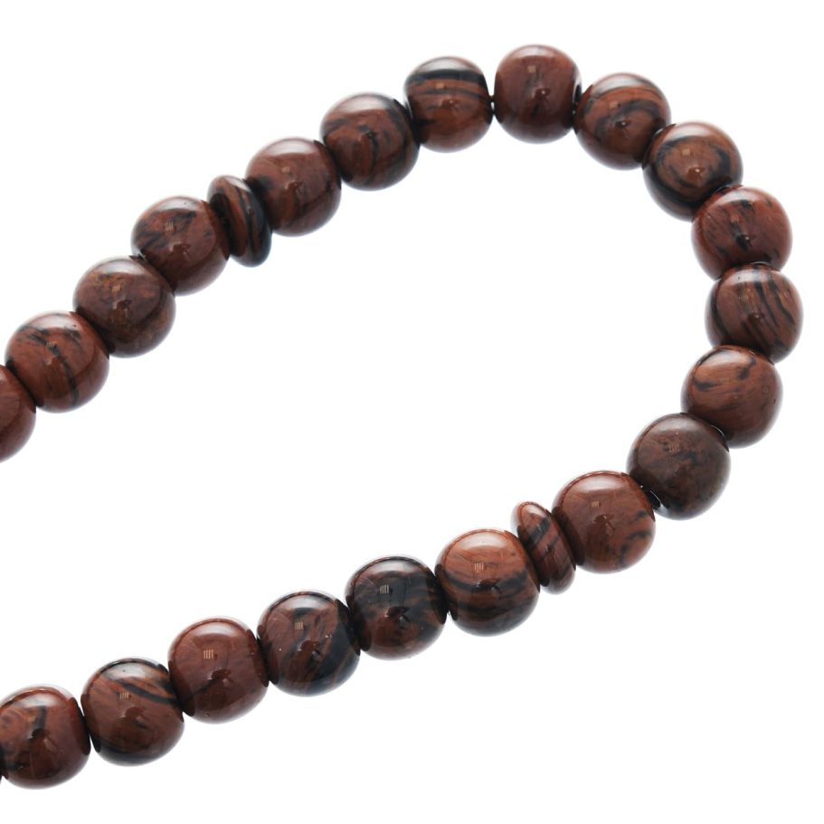 Четки с бусинами "Квестор" коричневый камень, Давыдов С. купить в Краснодаре